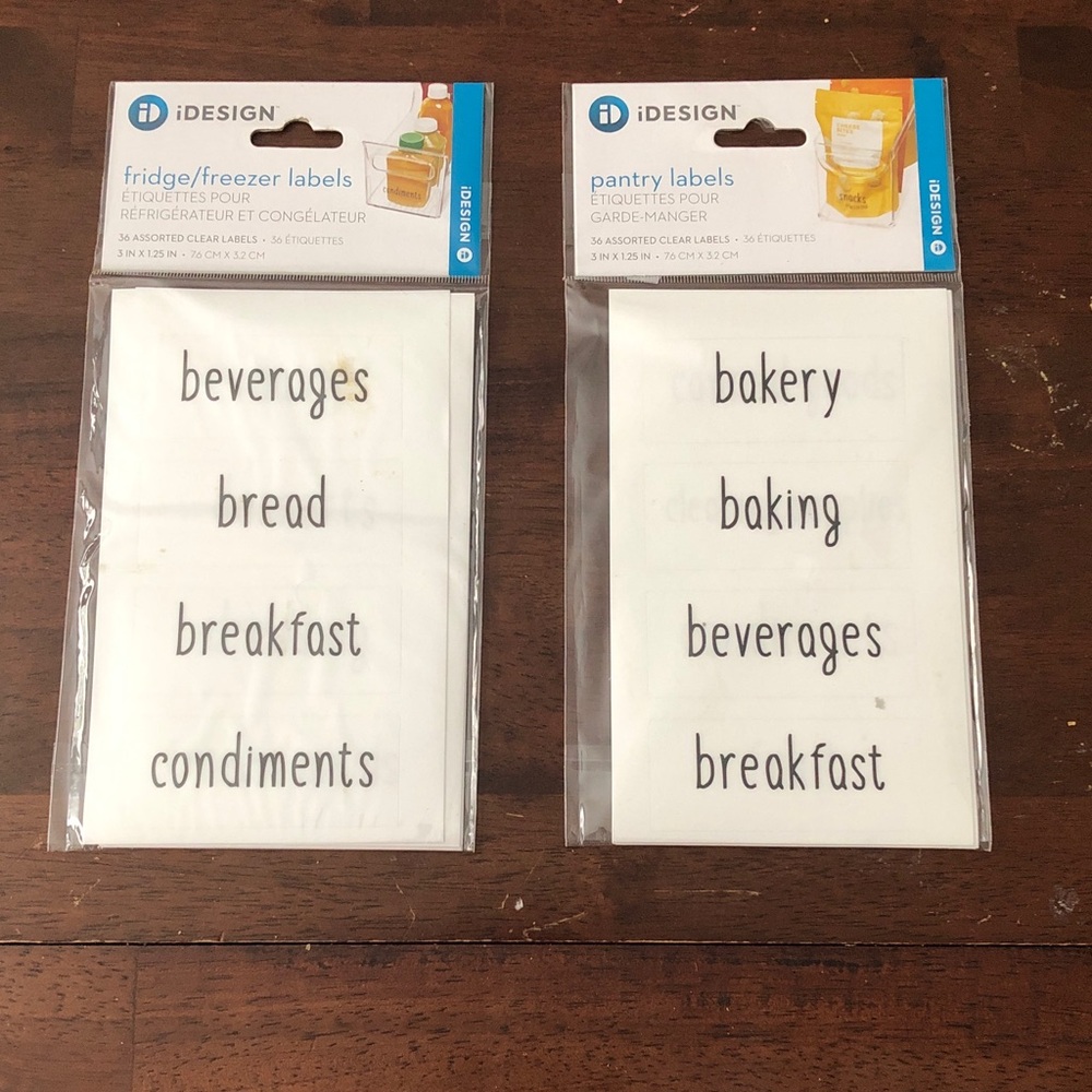 👻 Pantry & Fridge/Freezer Labels